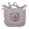Clayre en Eef hbu25 Kussenhoes Zitkussen Roze, Beige 40x40 cm
