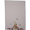 Clayre en Eef hbu42 Theedoek Roze, Beige 50x70 cm