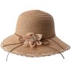Clayre en Eef jzha0089lch Hoed Dames Bruin ø 34x14 cm