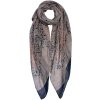 Clayre en Eef jzsc0666bl Sjaal Dames Patroon Blauw 70x180 cm