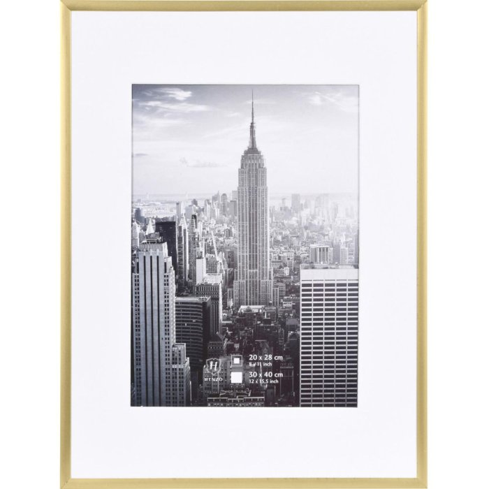 Manhattan Aluminium Lijst 30x40 cm goud