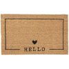 Clayre en Eef mc234 Deurmat Binnen Bruin, Zwart 75x45x1 cm