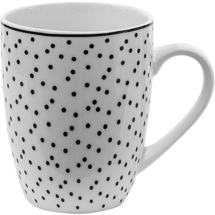 Clayre en Eef sdmu Mok Wit, Zwart 350 ml