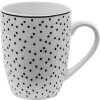 Clayre en Eef sdmu Mok Wit, Zwart 350 ml