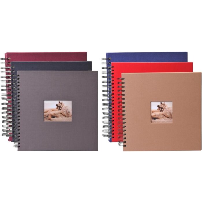 Spiraal album Mika 26x26 cm wit bladzijden