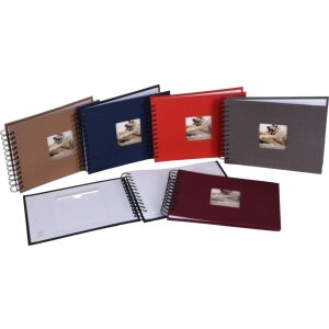 Spiraal album Mika 26x26 cm wit bladzijden