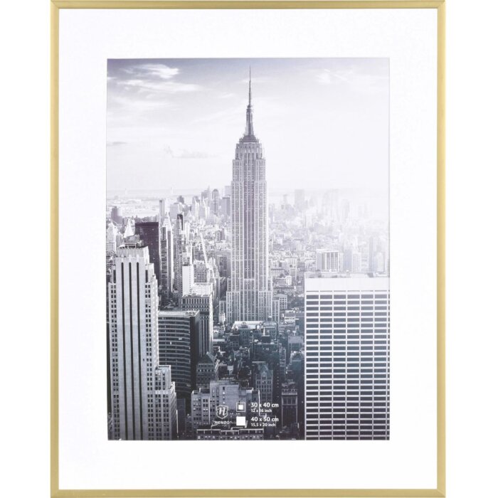 Aluminium lijst Manhattan 40x50 cm goud