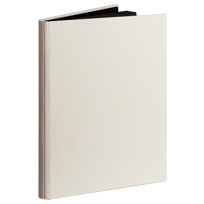 HNFD Fotoalbum belda linnen 22x29,7 cm ivoor 30 zwarte paginas