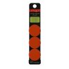 Magneten snap colour 3 cm in oranje 3 stuks