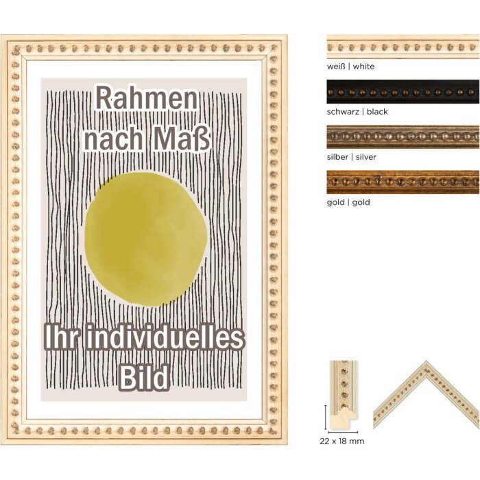 Walther Houten Barok Lijst Elanden 2 Glassoorten en Speciale Maten