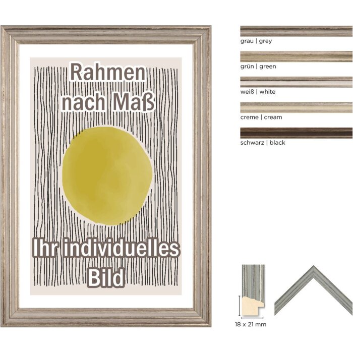 Walther Palma houten lijst speciale formaten en 2 soorten glas