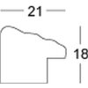 Walther Palma houten lijst speciale formaten en 2 soorten glas