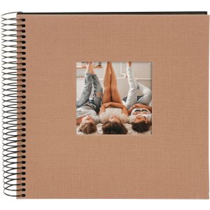 Goldbuch Spiraal Album Bella Vista hazelnoot 20x20 cm 40 zwarte paginas