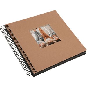 Goldbuch Spiraal Album Bella Vista hazelnoot 20x20 cm 40 zwarte paginas