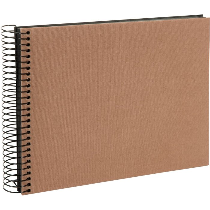Goldbuch Spiraal Album Bella Vista hazelnoot 24x17 cm 40 zwarte paginas