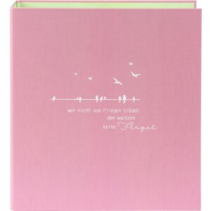 Goldbuch Map A4 cheeky free antiek roze vleugels 28,5x32x8 cm