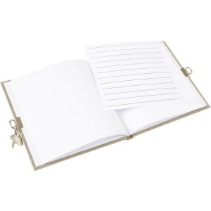 Goldbuch Dagboek Zomertijd beige 16,5x16,5 cm 96 witte paginas