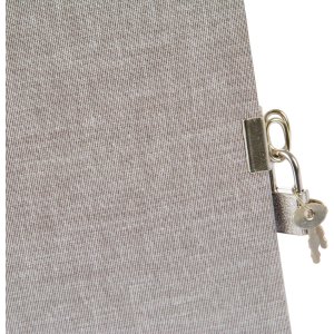 Goudboekje Dagboek Zomertijd grijs 16,5x16,5 cm 96 witte paginas