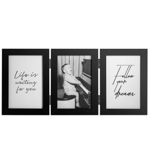 Henzo Houten Dubbele Lijst Piano 3 Fotos 13x18 cm zwart