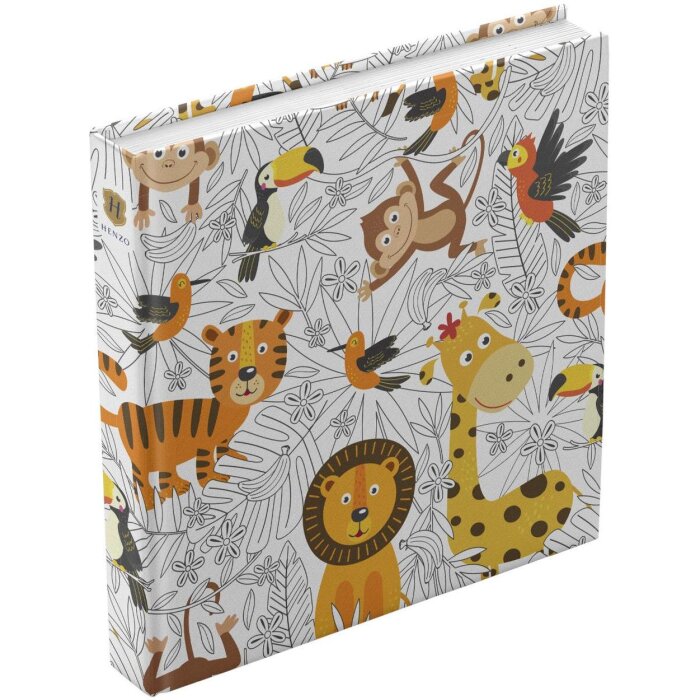 Henzo Jumbo Fotoalbum Tiger & Monkey 30x30 cm 100 witte paginas
