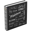 Henzo Jumbo Fotoalbum Black Wording 30x30 cm 100 witte paginas