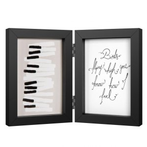 Henzo Houten Dubbele Lijst Piano 2 Fotos 10x15 cm zwart