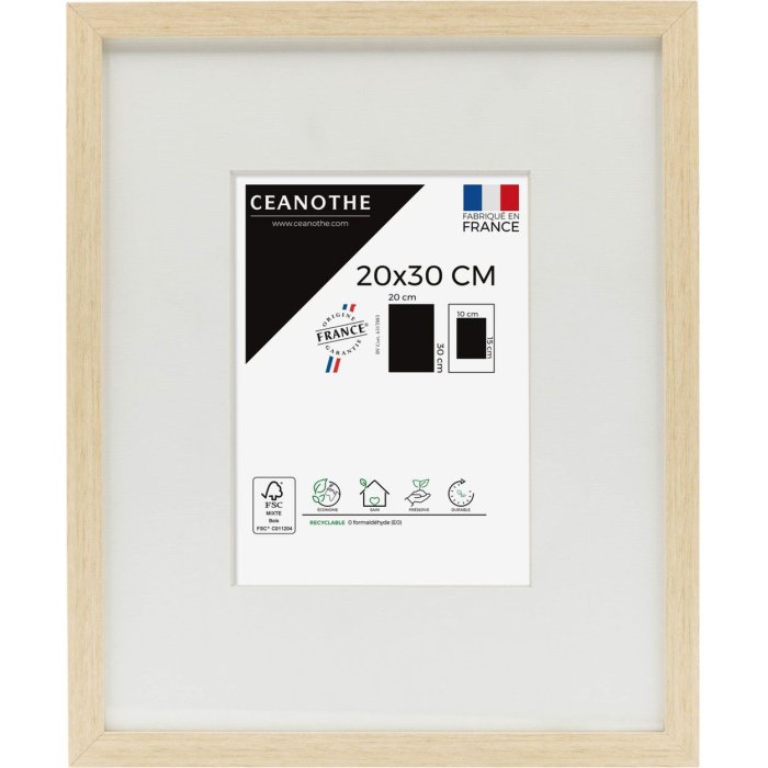 Ceanothe houten lijst Wild 40x50 cm natuur