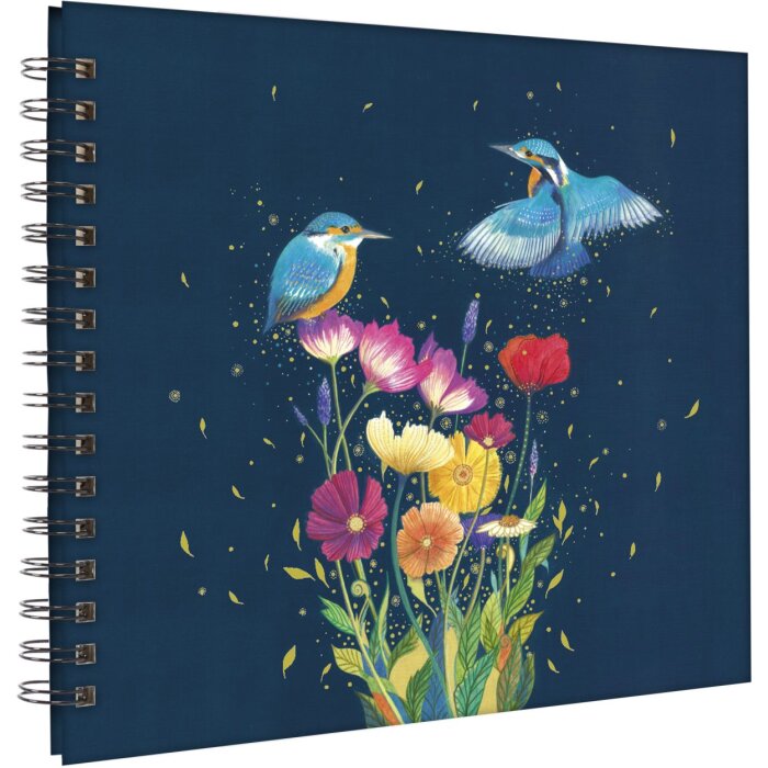 Panodia spiraalalbum MARTINS-PECHEURS 27x23 cm 60 witte paginas