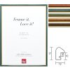 Effect houten lijst profiel 23 met gouden rand - speciale formaten en glassoorten