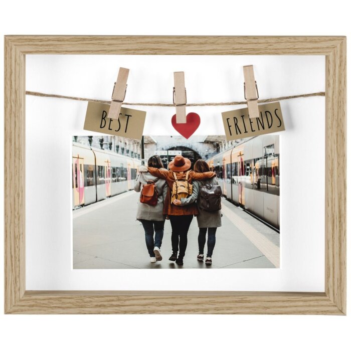 Hama Houten Fotolijst Beste Vrienden 10x15 cm eiken