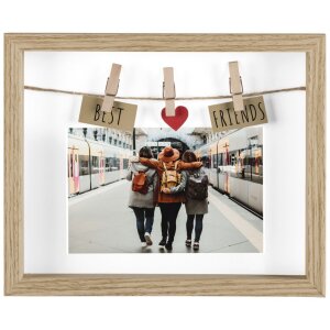 Hama Houten Fotolijst Beste Vrienden 10x15 cm eiken
