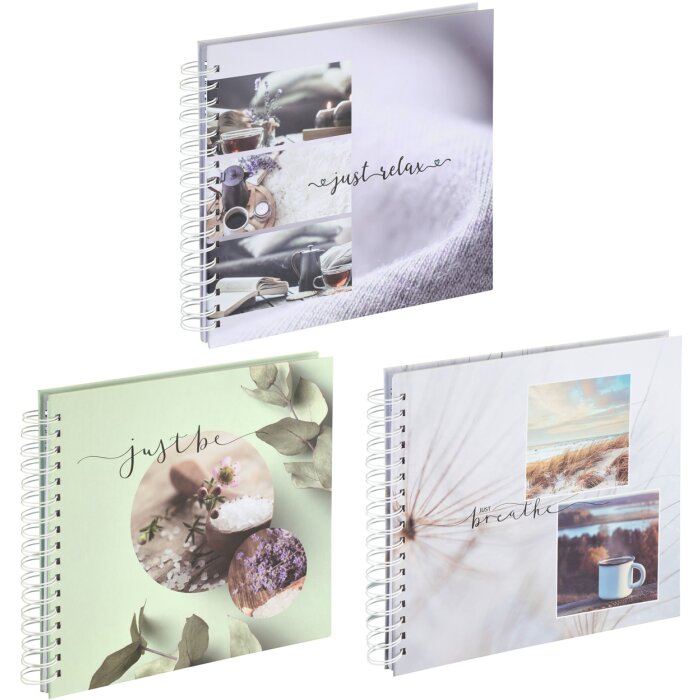 Hama spiraalalbum Relax 28x24 cm 50 witte paginas