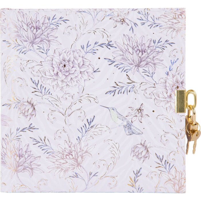Goldbuch Dagboek Hybrid Heritage lila 16,5x16,5 cm 96 witte paginas