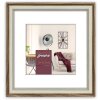 ZEP Fotolijst Palmi bruin 20x20 cm met Passepartout 15x15 cm