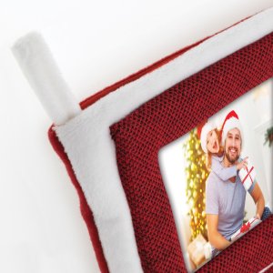 ZEP kerstsok TT29 met inzet voor een foto 10x15 cm (hoogte 46 cm)