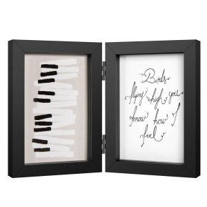 Henzo Houten dubbele lijst Piano 2 tot 3 fotos 10x15 cm en 13x18 cm