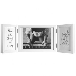 Henzo Houten dubbele lijst Piano 2 tot 3 fotos 10x15 cm en 13x18 cm