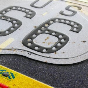ZEP Blik ROUTE 66 veelkleurig 43x57x0,4 cm