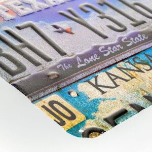 ZEP Blik ROUTE 66 veelkleurig 43x57x0,4 cm