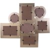 Clayre & Eef 2F0978 Fotogalerij 52x2x47 cm - 10x10-10x15-15x10-9x9 cm Goudkleurig