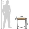 Clayre & Eef 50420L Bijzettafel 53x54x62 cm Koperkleurig