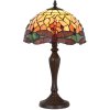 Clayre & Eef 5LL-9347 Tafellamp Tiffany Ø 30x53 cm E27-max 1x60W Geel