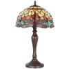 Clayre & Eef 5LL-9347 Tafellamp Tiffany Ø 30x53 cm E27-max 1x60W Geel