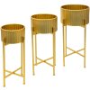 Clayre & Eef 5Y1070 Plantenhouder staand 3 stuks Ø 38x69-Ø 33x63-Ø 28x58 cm