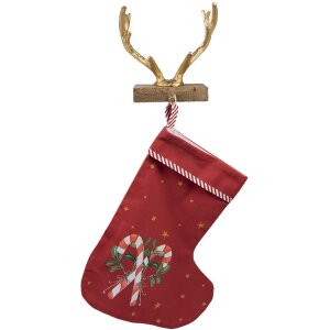 Clayre & Eef 65142 Kerstkoushouder Gewei 21x13x21 cm