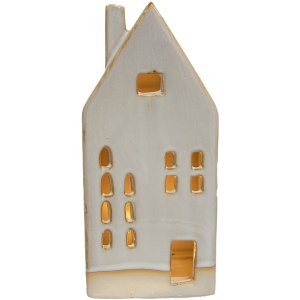Clayre & Eef 6CE1504 Decoratiehuisje met LED 8x5x18...