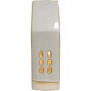 Clayre & Eef 6CE1504 Decoratiehuisje met LED 8x5x18 cm Beige