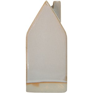 Clayre & Eef 6CE1505 Decoratiehuisje met LED 7x6x15 cm Beige