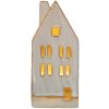 Clayre & Eef 6CE1505 Decoratiehuisje met LED 7x6x15 cm Beige