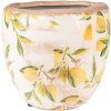 Clayre & Eef 6CE1529M Decoratie bloempot Ø 18x17 cm Geel